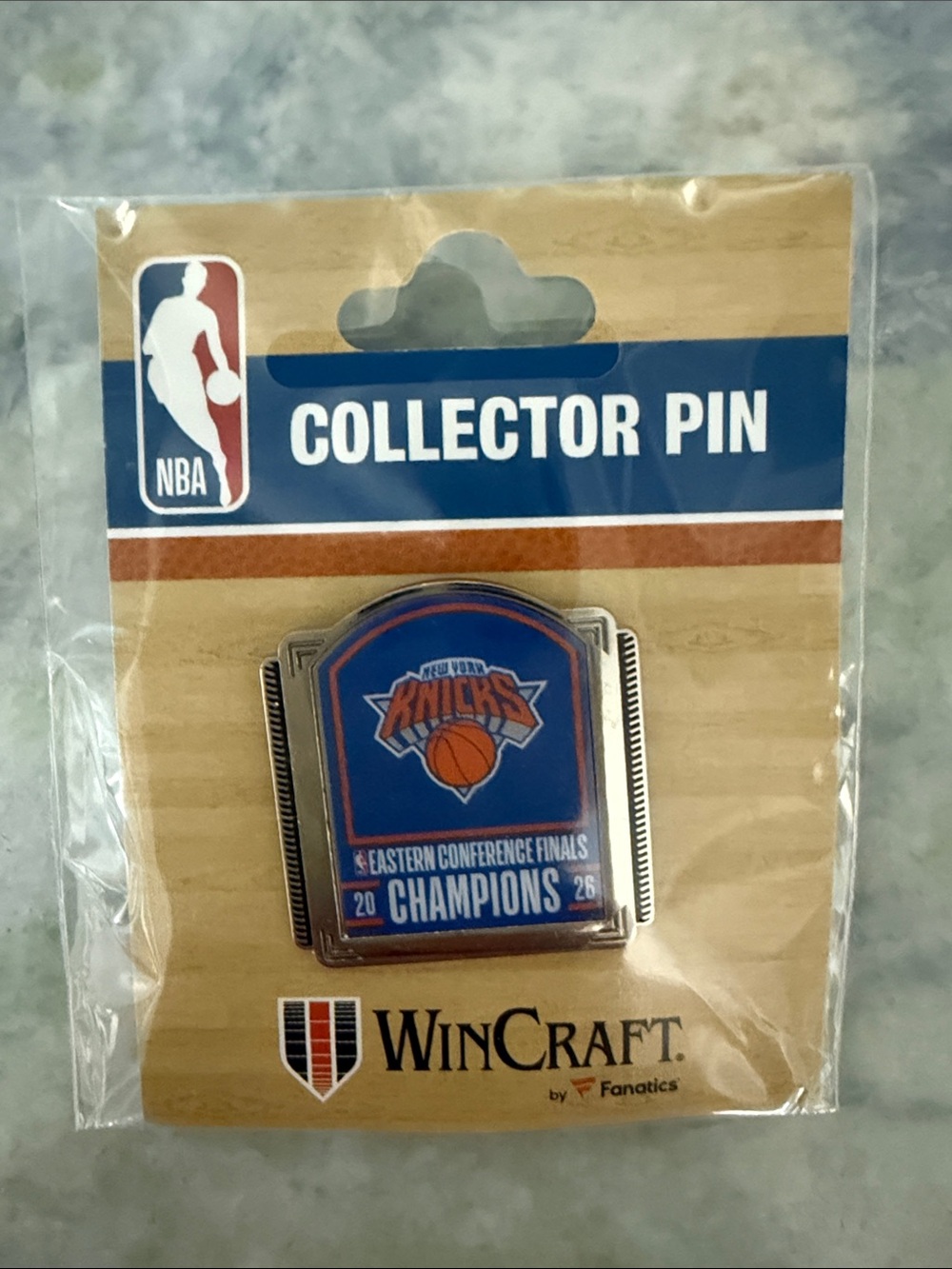 WinCraft New York Knicks Blue and Orange Eastern Conference Champions Pin